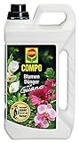 COMPO Blumendünger mit Guano für alle Zimmer-, Balkon- und Terrassenpflanzen, Spezial-Flüssigdünger, 5 Liter