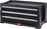 Keter Werkzeugwagen mit 3 Schubladen, 59 x 29 x 26 cm