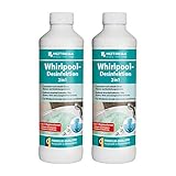 HOTREGA Whirlpool-Desinfektion 2in1 2x 500 ml | Whirlpool Reiniger | Desinfiziert, reinigt und entkalkt | Kraftvoll gegen Bakterien Viren & Gerü