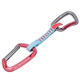 Mxzzand Klettertechnologie Basisset Kletter-Quickdraw-Set für Den Außenbereich Straight Gate und Bent Gate Carabiner für Wanderungen