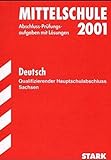 Qualifizierender Hauptschulabschluss 2008 Mittelschule Sachsen - Deutsch. Prüfungsaufgaben und Training mit Lösungen (Lernmaterialien)