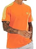 adidas Originals Herren BLC 3-Stripes Tee T-Shirt, Orange, Groß