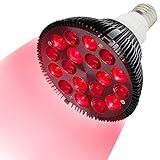 Rote Lichttherapie Lampe,36 W Rotlichtlampe 18 LED Infrarot Lichttherapiegerät, Nah-Infrarot-Combo rote Glühbirne für Spa, Hautpflege, Muskel- und Gelenkschmerzen Muskel- und Gelenkschmerzen