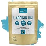 aminopure® | L-Arginin HCL Pulver pur | per Fermentation aus Mais gewonnen | 100% vegan und ohne Zusätze | schadstoffgeprüft im Labor | 300 Gramm