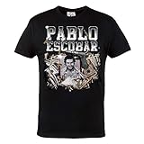 Rule Out Herren T-Shirt. Pablo Escobar. Narcos TV-Serie. Casual Wear (Größe Medium)