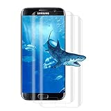 [2 Stück] Schutzfolie für Samsung Galaxy S7 Edge, [3D Vollbild-Abdeckung] 9H Härte, Anti-Bläschen, HD Clear, Anti-Fingerabdruck, Panzerglasfolie für Samsung S7 Edge - Transparent