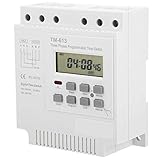 Jectse 380 V programmierbares Zeitrelais, TM-163 50–60 Hz Mini-Abschaltung, intelligenter digitaler wöchentlicher programmierbarer Steuerstrom-Timer-Schalter, 3 Phasen Fischteich-S