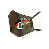 Copytec Flecktarn Maske Heeresaufklärungstruppe Aufklärungsbataillon 13 Gotha #35933