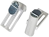 Gardinia 10004205 Universal Klemmträger 2 Stück, Inkl. Inbusschlüssel, Montage ohne Schrauben und Bohren, Weiß, Metall/Kunststoff, Verstellbereich 6-26
