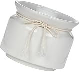 Kaffeedose, Vorratsdose, Aufbewahrungsbox, Einmachglas aus Porzellan, Keksdekoration, Vorratsdosen mit Deckel, Behälter mit Deckel, versiegelte Teedose, luftdichte Mehldose (Color : White, Size : 10