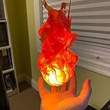 HeiHeiDa Halloween Schwimmende Kugel Leuchtend Beleuchtete Feuerball-Requisiten Geheimnisvolle Magie Schwimmende Feuerball-Exquisite Ornamente,Einzigartige Schwimmende Feuerball-Requisite