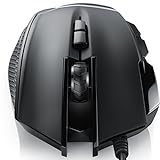 CSL - USB Mouse mit Kabel und Gewichte | optische PC USB Gaming Maus | 3200 DPI Abtastrate | High Precision + Grip + Optimal Handling | 9 Tasten | 5-teiliges Gewichtstuning