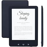 Silvergear® Ebook Reader Gerät mit Hintergrundbeleuchtung | 6-Zoll E-Ink-Touchscreen | 4 GB Speicher für 3000+ E-Books | Pocketbook | Blendfrei und Leicht | Schw