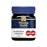 Manuka Health - Manuka Honig MGO 400+ 250 g - 100% Pur aus Neuseeland mit zertifiziertem Methylglyoxal Gehalt