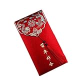 Chinesische Rote Umschläge, Glücks-briefumschläge, Hochzeit, Rot, Hong Bao Für Neujahr Hochzeit, 20 Stück-B||12cm*22cm