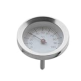 WMF Vitalis Thermometer groß, Ersatzteil für Dampfgarer Glasdeckel rund, Cromargan Edelstahl poliert, backofenfest