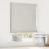 LazBlinds Kein Werkzeug, schnurlose Raffrollos für Fenster, verdunkelnd, wärmeisoliert, UV-blockierend, Raumverdunkelung, Stoffrollos für Innenfenster, 58 cm B x 162 cm H, G