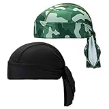 CICMOD Bandana Cap Sport Outdoor Fahrrad Kopftuch Atmungsaktive Kopfbedeckung Bandanas Kopftuch 2 Pack