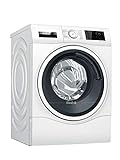 Bosch WDU28512 Serie 6 Smarter Waschtrockner,10kg Waschen,1400UpM,AutoDry optimale Trocknung, EcoSilence Drive leiser und effizienter Motor, weiß-schwarzgrau, Wash & Dry 60' Wäschepflege in 60 Minuten