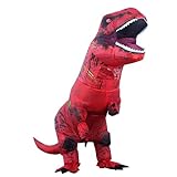 Rafalacy Aufblasbares Dinosaurier-Kostüm für Erwachsene, T-Rex- und Jurassic-Kostüm, lustiges Halloween-Party-Kostüm, Kostümanzug