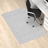 Blvornl Bürostuhlmatte für Hartholzböden, 119,9 x 152,4 cm, Schreibtisch-Computerstuhlmatte für Hartholz- und Fliesenböden, großer rutschfester Hartbodenschutz, Rollstuhlmatte, PVC-Matte,