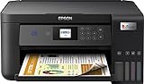 Epson EcoTank ET-2850 3-in-1 Tintenstrahl Multifunktionsgerät (Kopierer, Scanner, Drucker, DIN A4, Duplex, WiFi, Display, USB 2.0), großer Tintentank, hohe Reichweite, niedrige Seitenkosten schwarz