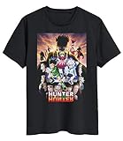Hunter X Hunter - Hunter Cast – Offizielles Herren-T-Shirt, Schwarz , L