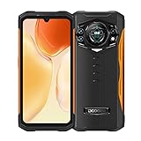 DOOGEE S98(2022)Outdoor Smartphone Ohne Vertrag Android 12 Handy,Helio G96 8GB+256GB,64MP + 20MP Nachtsicht kamera 6,3'LCD FHD6000mAh Akku Outdoor Handy,IP68 & IP69K Fingerprint/NFC, Leuchtend orange