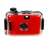 Einweg-Kamera, Einweg-Filmkamera, Wiederverwendbar, 35-Mm-Filmkamera, Einmaliges Bild, 5 M Wasserdicht, Retro-Stil, Filmkamera,Rot