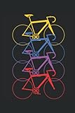 4 Fahrräder In Unterschiedlichen Farben: Ein tolles Rad Motiv auf dem Notizheft für Fahrradfahrer oder Radsportler die gern mit dem Fahrrad unterwegs ... zur Radtour, Zum Notieren der Fahrradtour