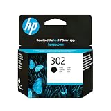 HP 302 (F6U66AE) Original Druckerpatrone Schwarz für HP DeskJet 1110, 213x, 363x, HP ENVY 452x, HP OfficeJet 383x, 465x, 52x, S