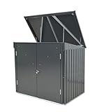 tepro Universalbox Store Midi, anthrazit, Maße: 157,5 x 105 x 134