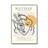 Henry Matisse Artist Abstract Exhibition Poster Printed Wall Art Picture Bedroom Home Frameless Canvas Painting A1 50x70cm