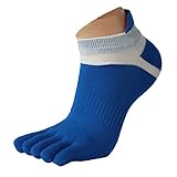 1 Finger Meias Fünf Sportsocken Mesh Laufen Herren Zehensocken Low Cut Socken für Mädchen, blau, One size