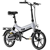HITWAY E Bike 250W BK2 Elektrofahrrad - Faltbares 16' Pedelec, 25 km/h,7,8Ah Akku, 35-70km, Perfekt für Erwachsene & Jug
