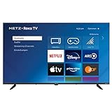 METZ Blue Roku TV, HD Smart TV, 32 Zoll, 80 cm, Fernseher mit Triple Tuner, TV mit WLAN, LAN, HDMI, USB, HDTV, Netflix, Prime, Disney +, 3 Monate gratis Apple TV+, 32MTD3011Z