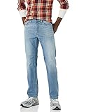 Amazon Essentials Gerade geschnittene High Stretch dnu Jeans, Helle Waschung, 38W / 34L