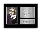 HWC Trading Heath Ledger A4 Ungerahmt Signiert Gedruckt Autogramme Bild Druck-Fotoanzeige Geschenk Für The Joker Batman Filmfans
