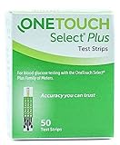 One touch Select Plus Blood Glucose 50 Test Strips (25 x 2)