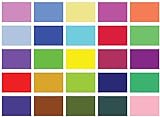 25 Blanko-Postkarten in 25 verschiedenen Farben. (25)