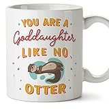 Mugffins Tassen / Becher mit Spruch für PATENTOCHTER / PATENKIND - Auf Englisch - You are like no Otter - 11 oz / 330 ml - originelles und lustiges Geschenk
