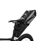 ROCKBROS Fahrrad Satteltasche 100% Wasserdicht IPX7 10L Fahrradtasche Hinterrad Tasche Sitztasche