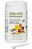 stevia-pura | Reines, hochkonzentriertes Stevia Extrakt Pulver (Steviosid) 100g | Tafelsüße auf Basis von Steviolglycosiden aus der Stevia Pflanze (Stevia rebaudiana) und Rebaudiosid-A 60