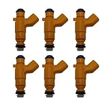 ULLiaN 6 Stück 0280156129 Kraftstoffeinspritzer, kompatibel for Opel, kompatibel for Saab LP9 A28NET Z28NET B284 2.8 Turb