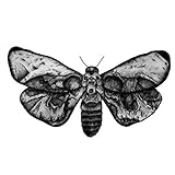 EROSPA® Tattoo-Bogen/Sticker temporär - Motte/Moth/Schmetterling