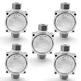 LedPave I 5x2-Wege I Abzweigdose Wasserdicht I IP68 I Verteilerkasten Kabelverbinder I 4xPG11 I Kabelmuffe Anschlussdose für 4-9mm kabel I Muffe Erdkabel I Verteilerdose Wasserdicht