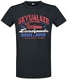 Star Wars Landspeeder Repair Männer T-Shirt schwarz L 100% Baumwolle Fan-Merch, Filme