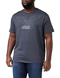 Armani Exchange Herren Eagle Logo On Front, Short Sleeves, Round Neck T-Shirt, Ebony, L