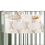 Süße Windelbeutel - gesteppter Baby Organizer, Kompakter Kinderwagenlager | weiche und hautfreundliche entzückende Windelhalterin, Mehrfach-Pocket-Reisetasche für Schnuller, Tücher, Spielzeug, W