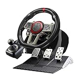 ASLR Rennlenkrad für PS4/PS3/PC Switch/Xbox One/Xbox 360 Game Steering Vibration Joystick Remote Controller Wheels Drive (Color : 3 Pedals)